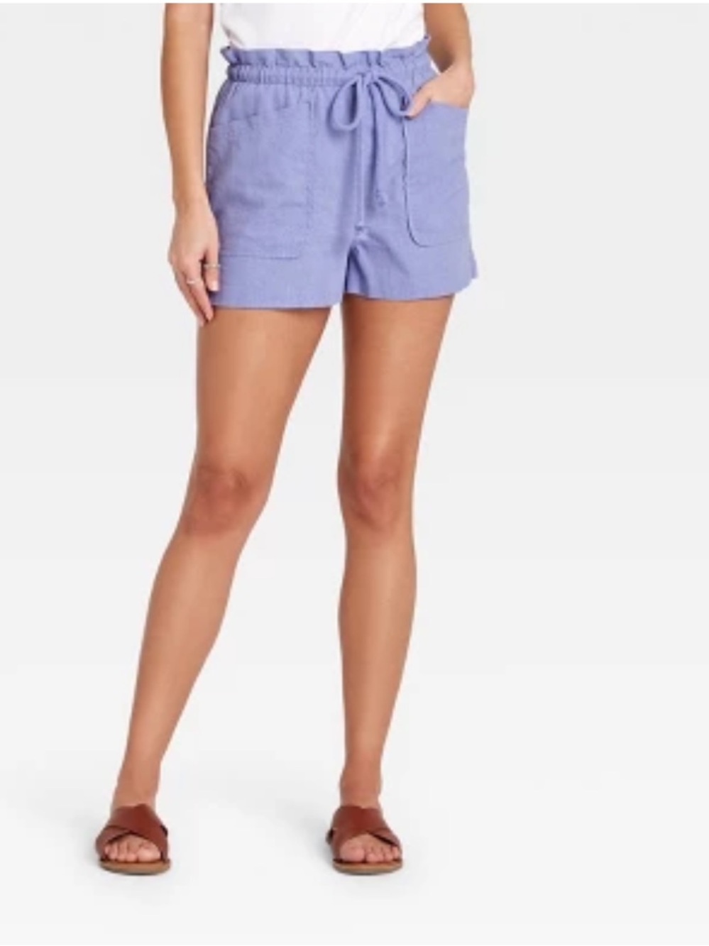 NWT Universal Thread Mid-Rise Tie Waist Utility Shorts